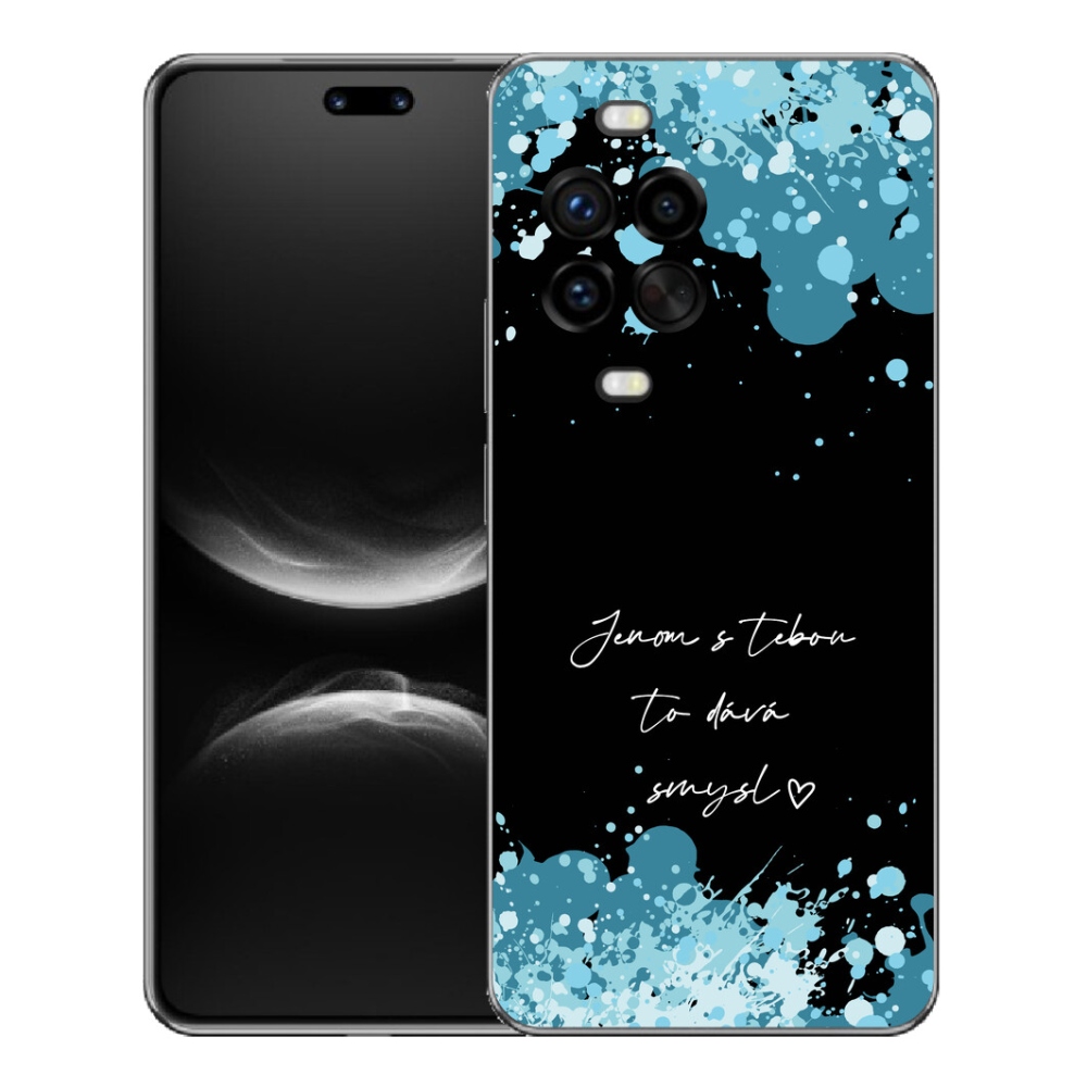 Gelový kryt mmCase na Huawei Nova 14 Pro - zamilovaný text černé pozadí