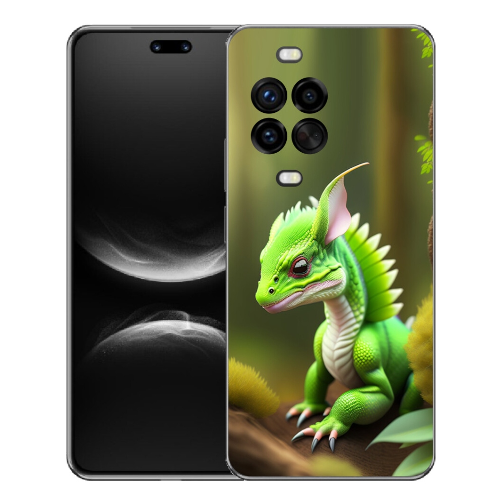 Gelový kryt mmCase na Huawei Nova 14 Pro - zelený dráček