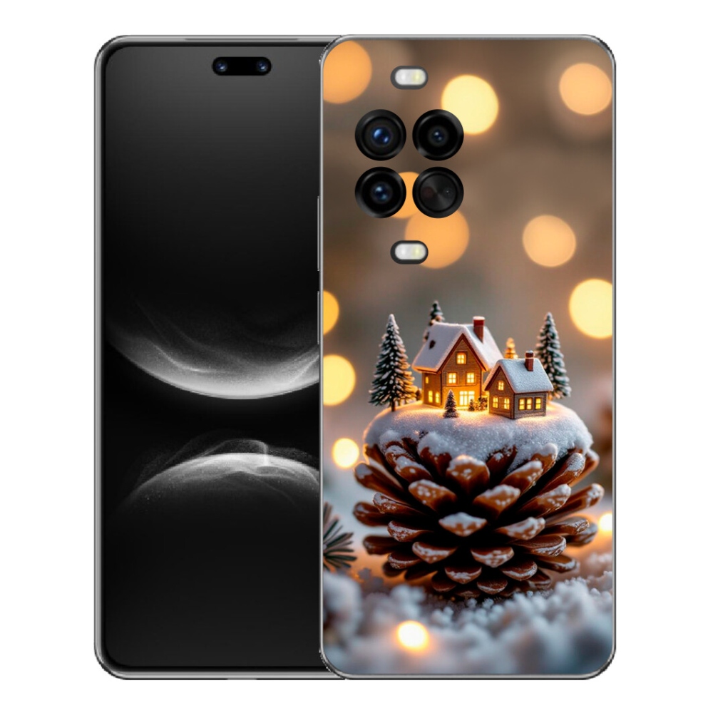 Gelový kryt mmCase na Huawei Nova 14 Pro - zimní vesnička