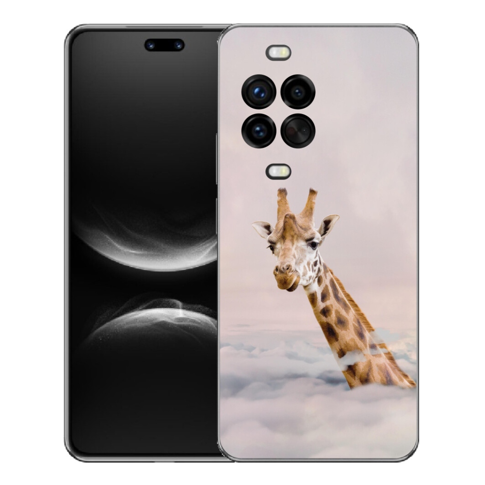 Gelový kryt mmCase na Huawei Nova 14 Pro - žirafa v oblacích