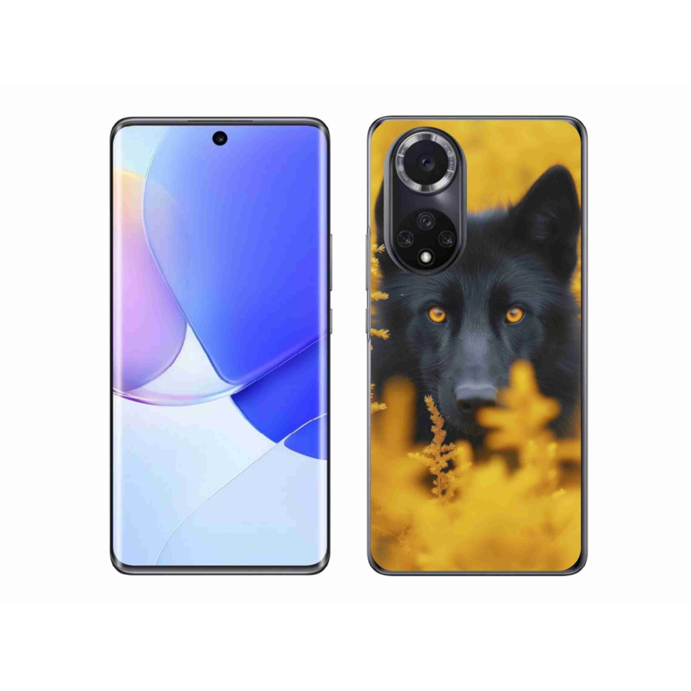 Gelový kryt mmCase na Huawei Nova 9 - černý vlk 2