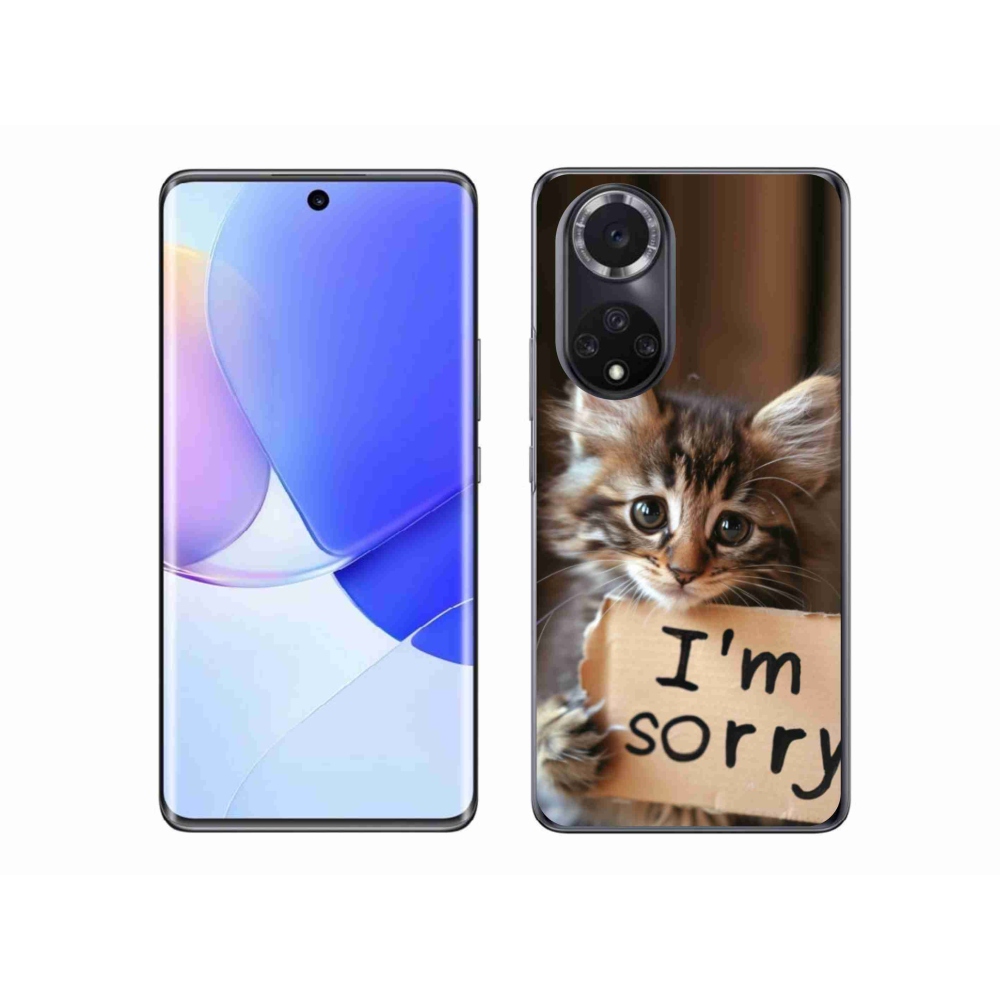 Gelový kryt mmCase na Huawei Nova 9 - kočíčí omluva