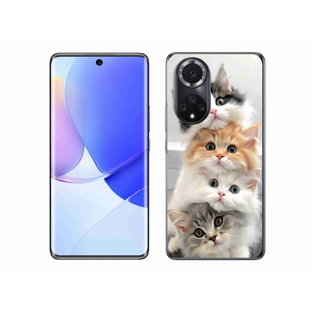 Gelový kryt mmCase na Huawei Nova 9 - kočičí parta