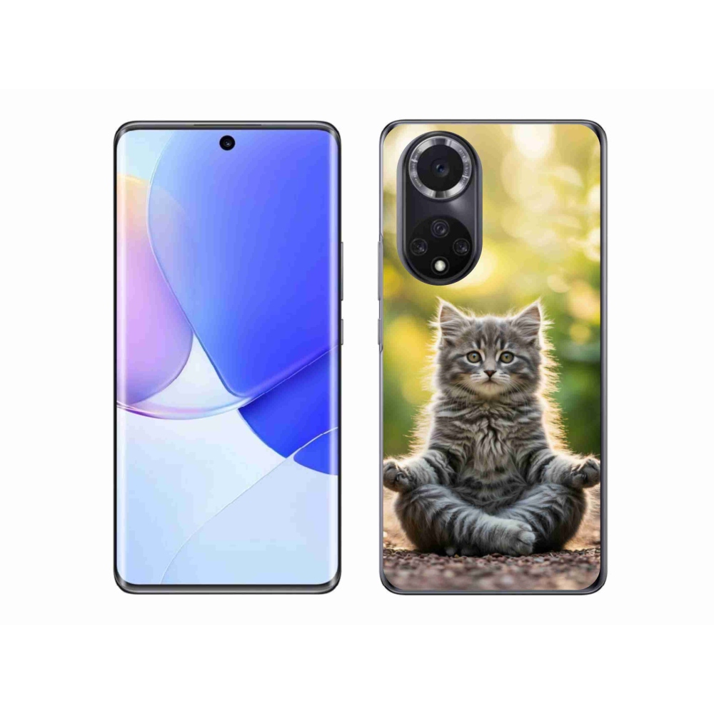 Gelový kryt mmCase na Huawei Nova 9 - meditující kotě