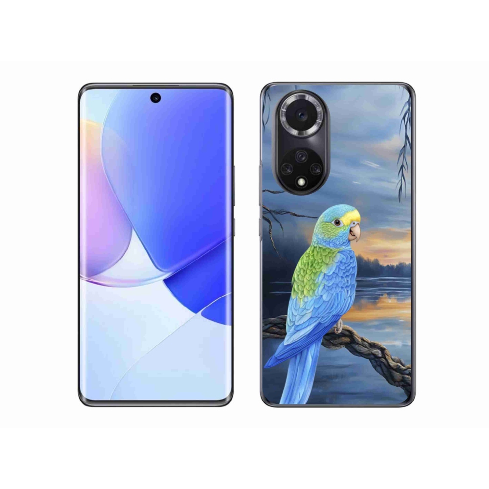 Gelový kryt mmCase na Huawei Nova 9 - modrý papoušek