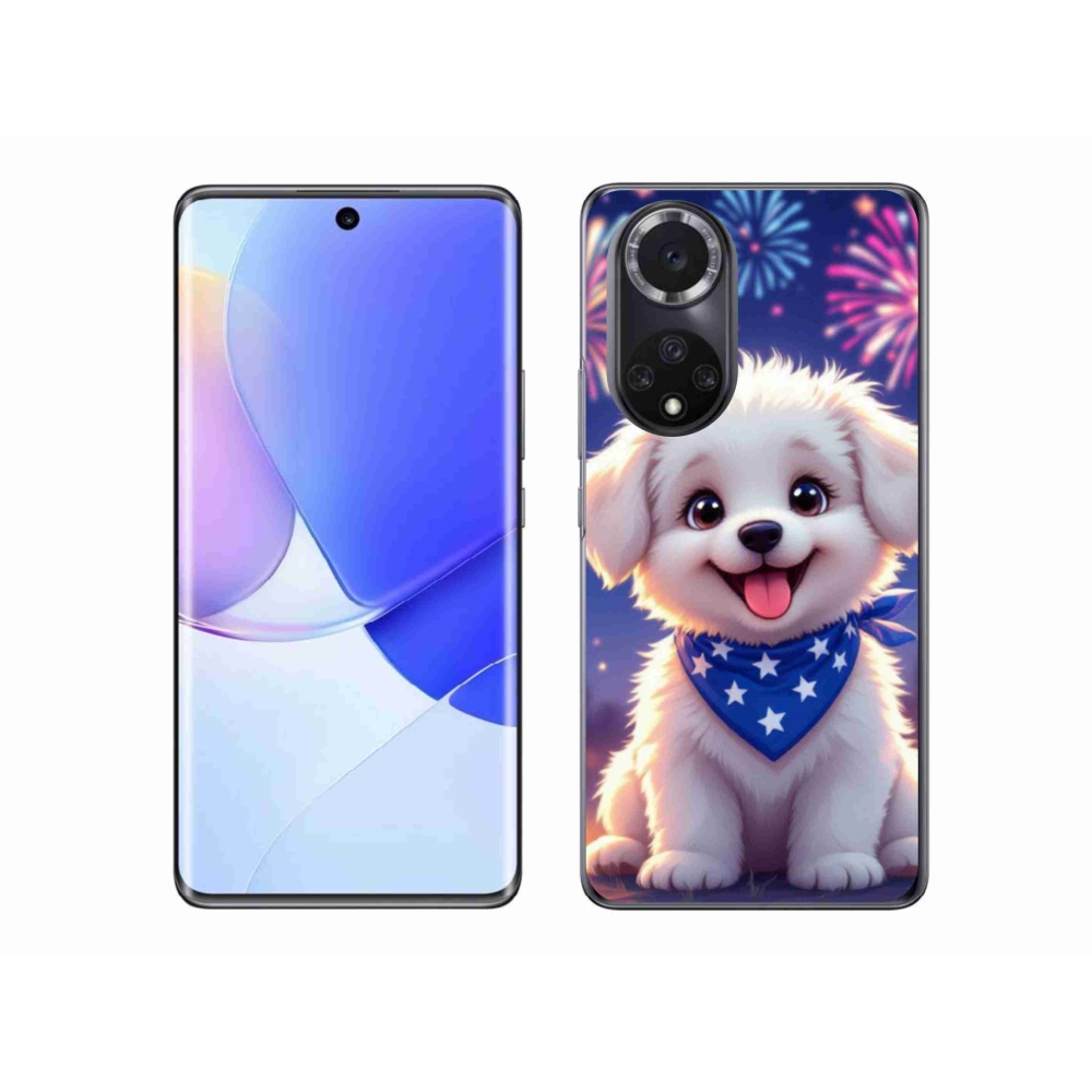 Gelový kryt mmCase na Huawei Nova 9 - slavnostní štěně