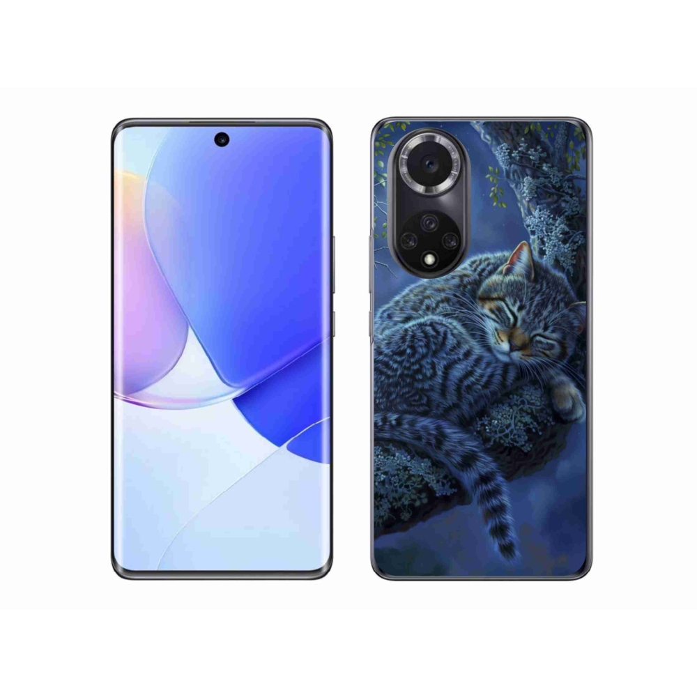 Gelový kryt mmCase na Huawei Nova 9 - spící kočka