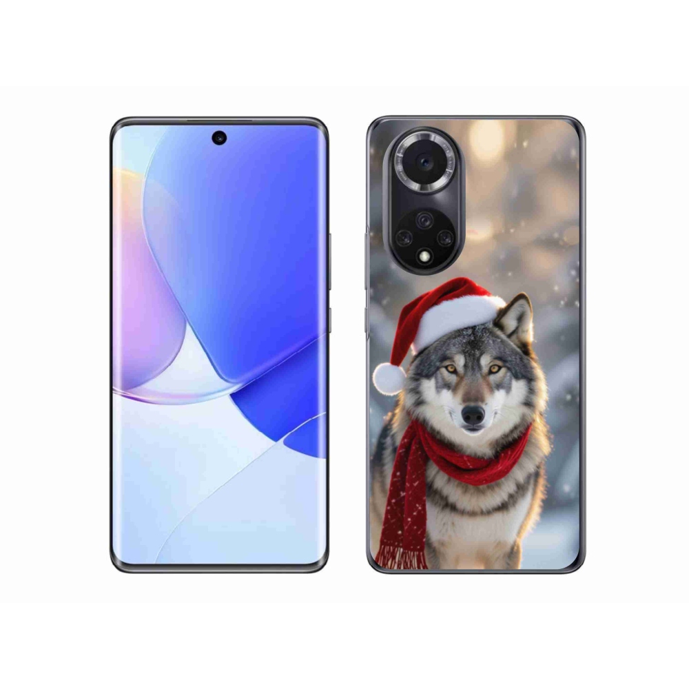 Gelový kryt mmCase na Huawei Nova 9 - vánoční vlk