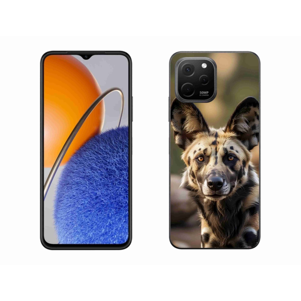 Gelový kryt mmCase na Huawei Nova Y61 - africký divoký pes