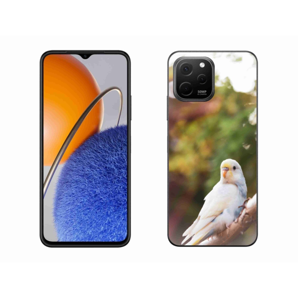 Gelový kryt mmCase na Huawei Nova Y61 - andulka bílá