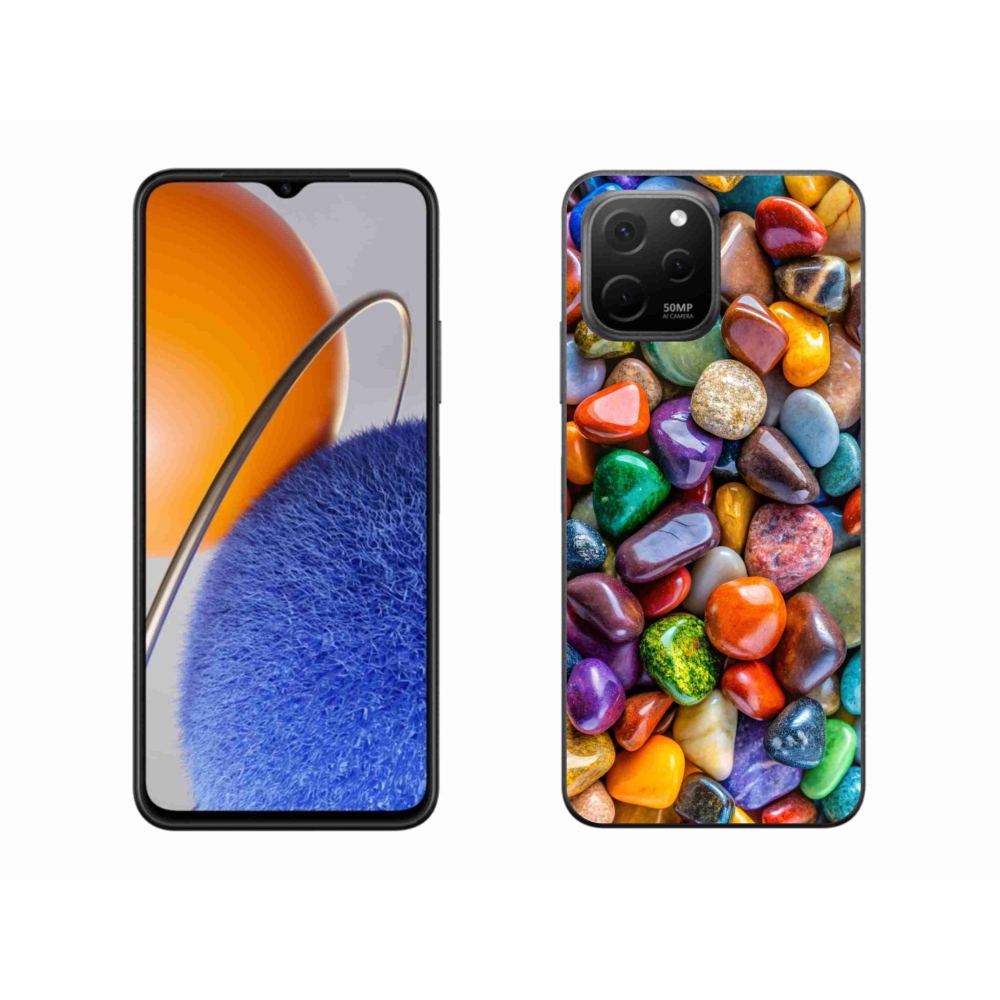 Gelový kryt mmCase na Huawei Nova Y61 - barevné kamínky