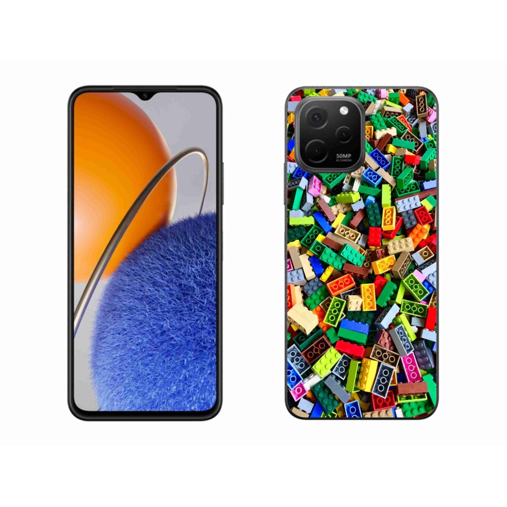 Gelový kryt mmCase na Huawei Nova Y61 - barevné stavební kostky