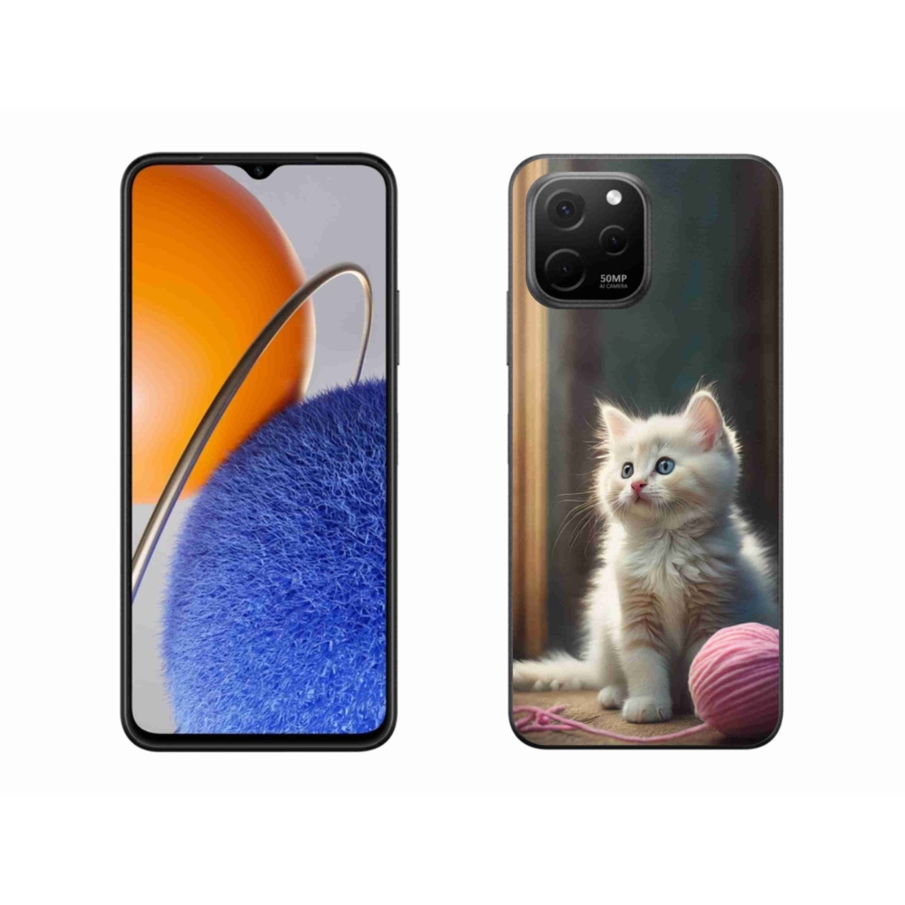 Gelový kryt mmCase na Huawei Nova Y61 - bílé kotě 2