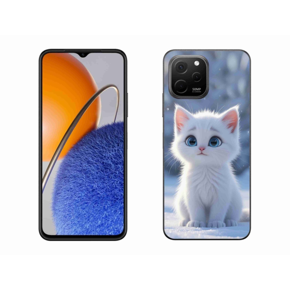 Gelový kryt mmCase na Huawei Nova Y61 - bílé kotě 3