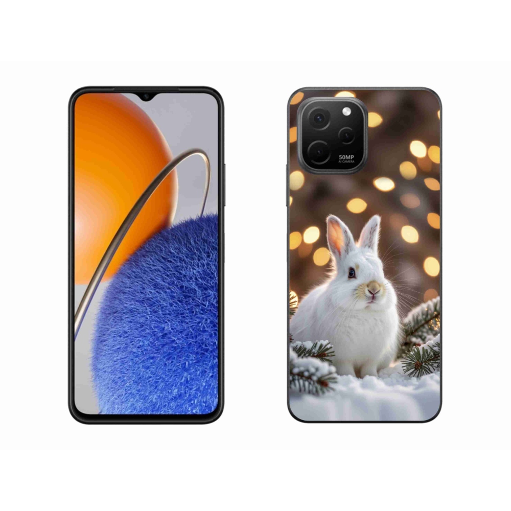 Gelový kryt mmCase na Huawei Nova Y61 - bílý zajíc