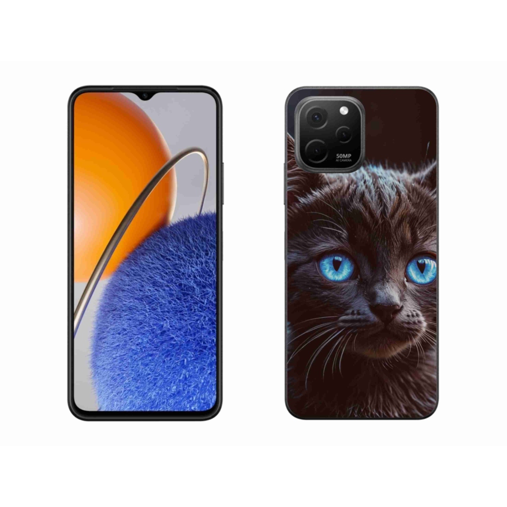 Gelový kryt mmCase na Huawei Nova Y61 - černé kotě 2