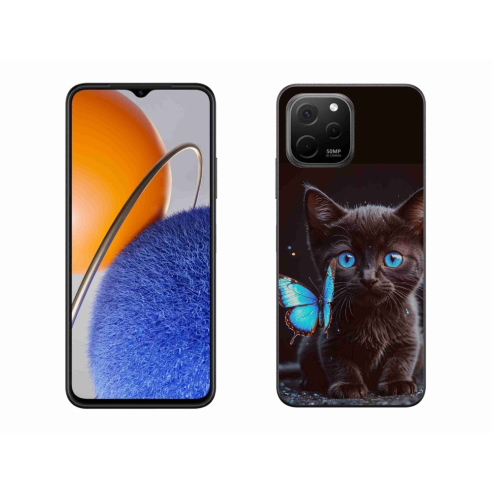 Gelový kryt mmCase na Huawei Nova Y61 - černé kotě 3