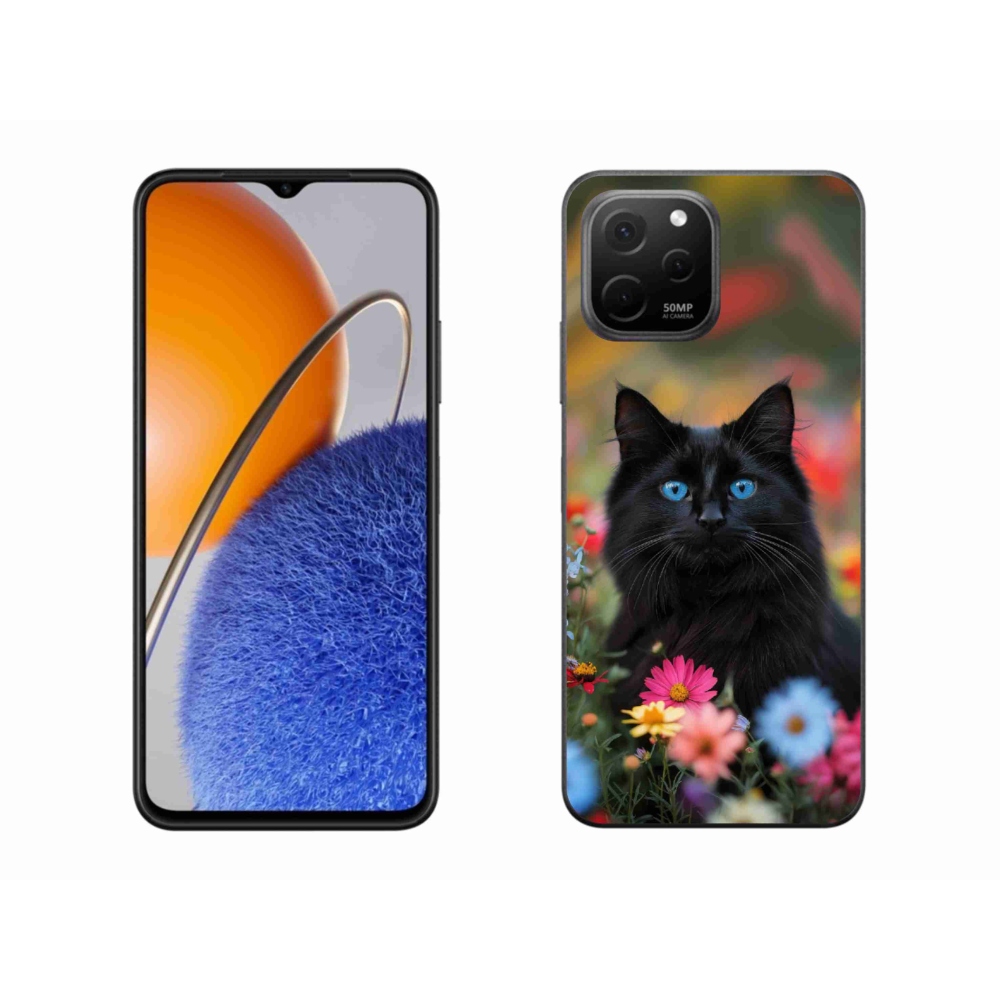 Gelový kryt mmCase na Huawei Nova Y61 - černé kotě 4