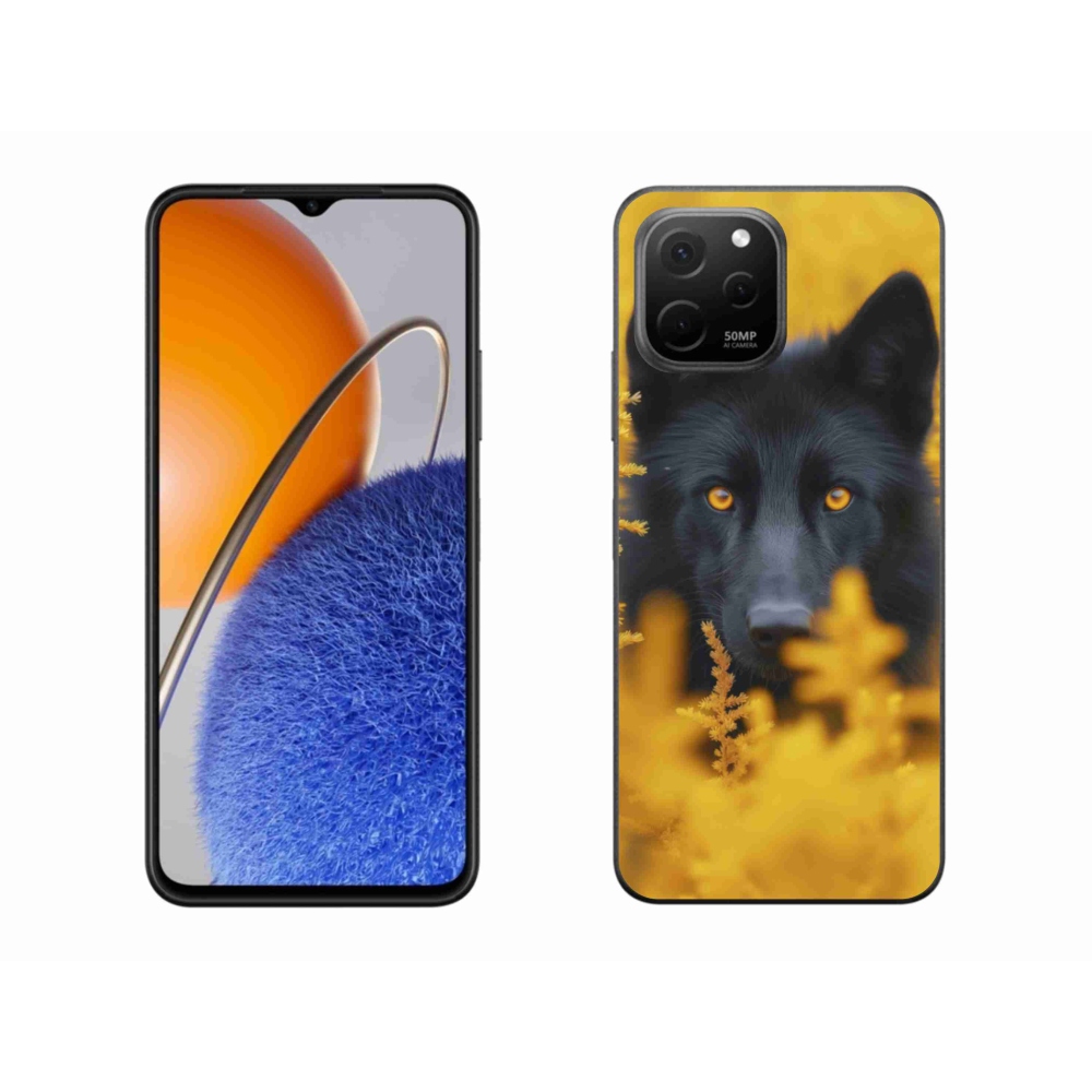 Gelový kryt mmCase na Huawei Nova Y61 - černý vlk 2