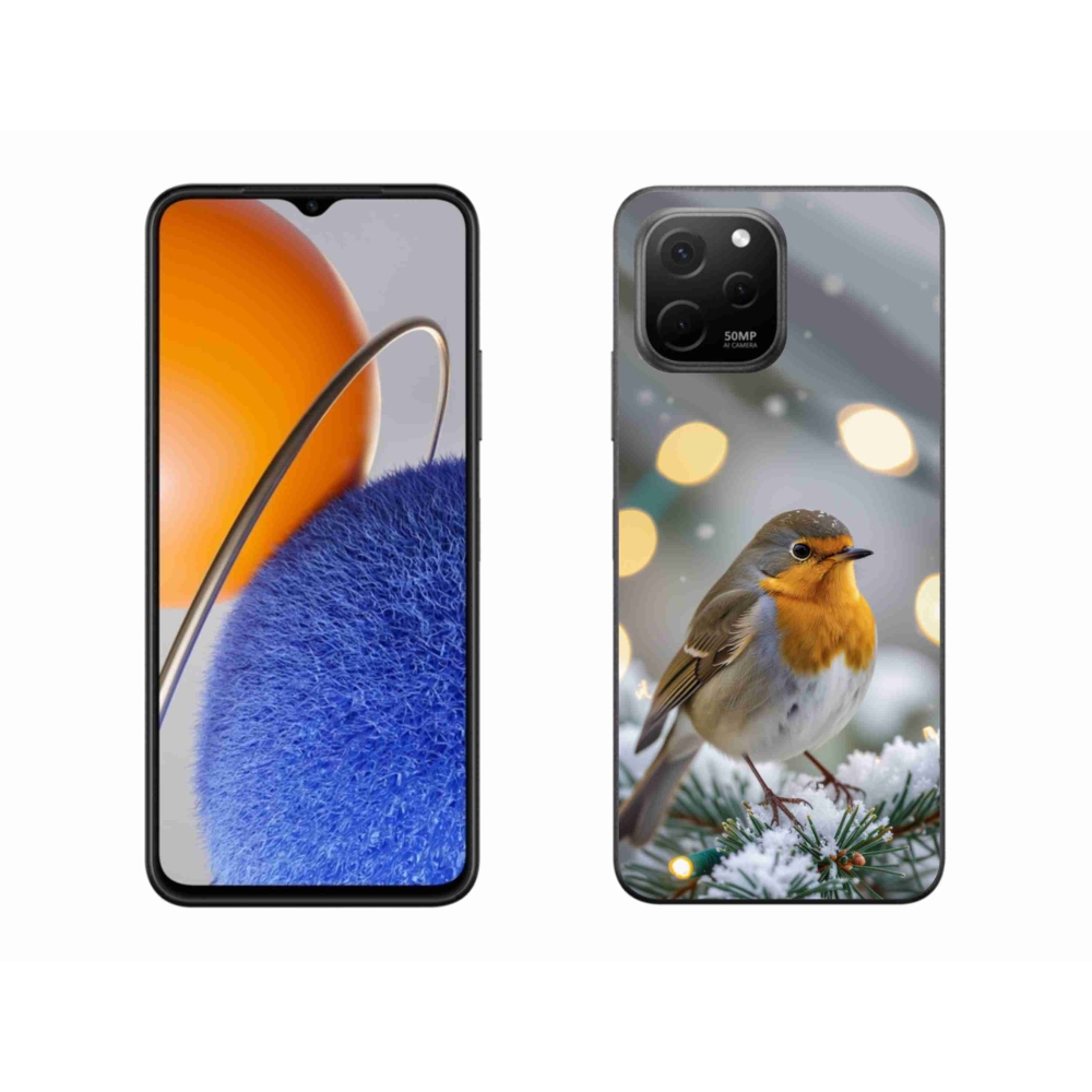 Gelový kryt mmCase na Huawei Nova Y61 - červenka v zimě