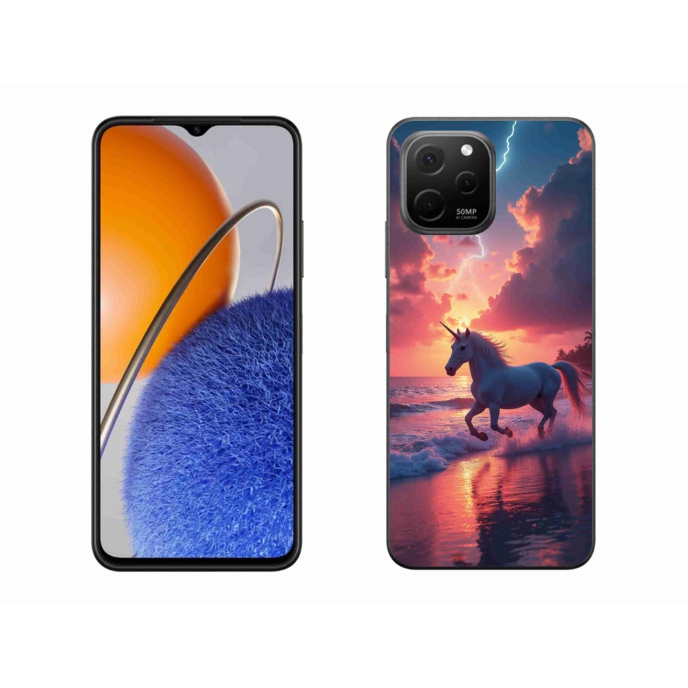 Gelový kryt mmCase na Huawei Nova Y61 - jednorožec na pláži