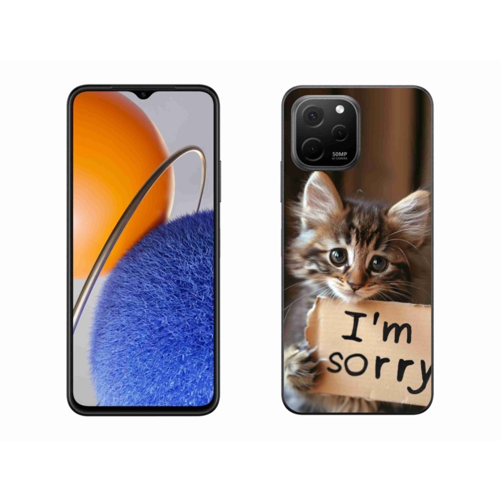 Gelový kryt mmCase na Huawei Nova Y61 - kočíčí omluva