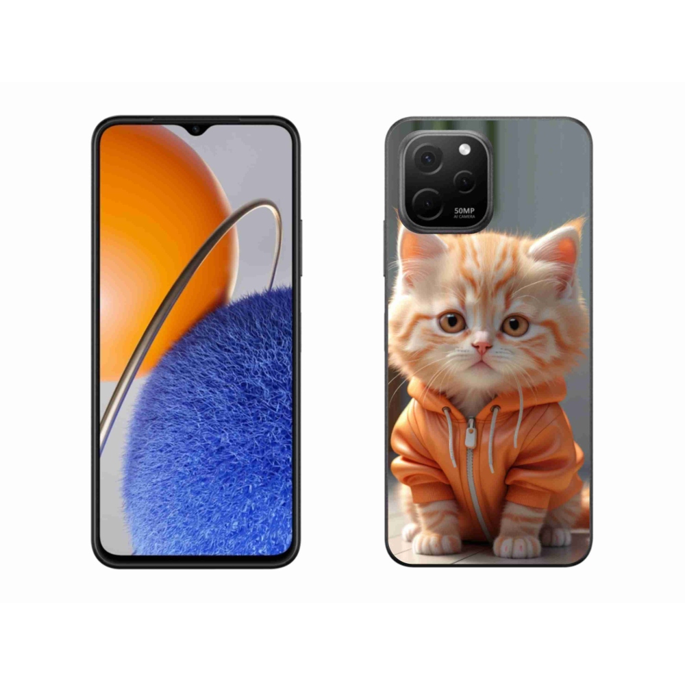 Gelový kryt mmCase na Huawei Nova Y61 - kotě v mikině