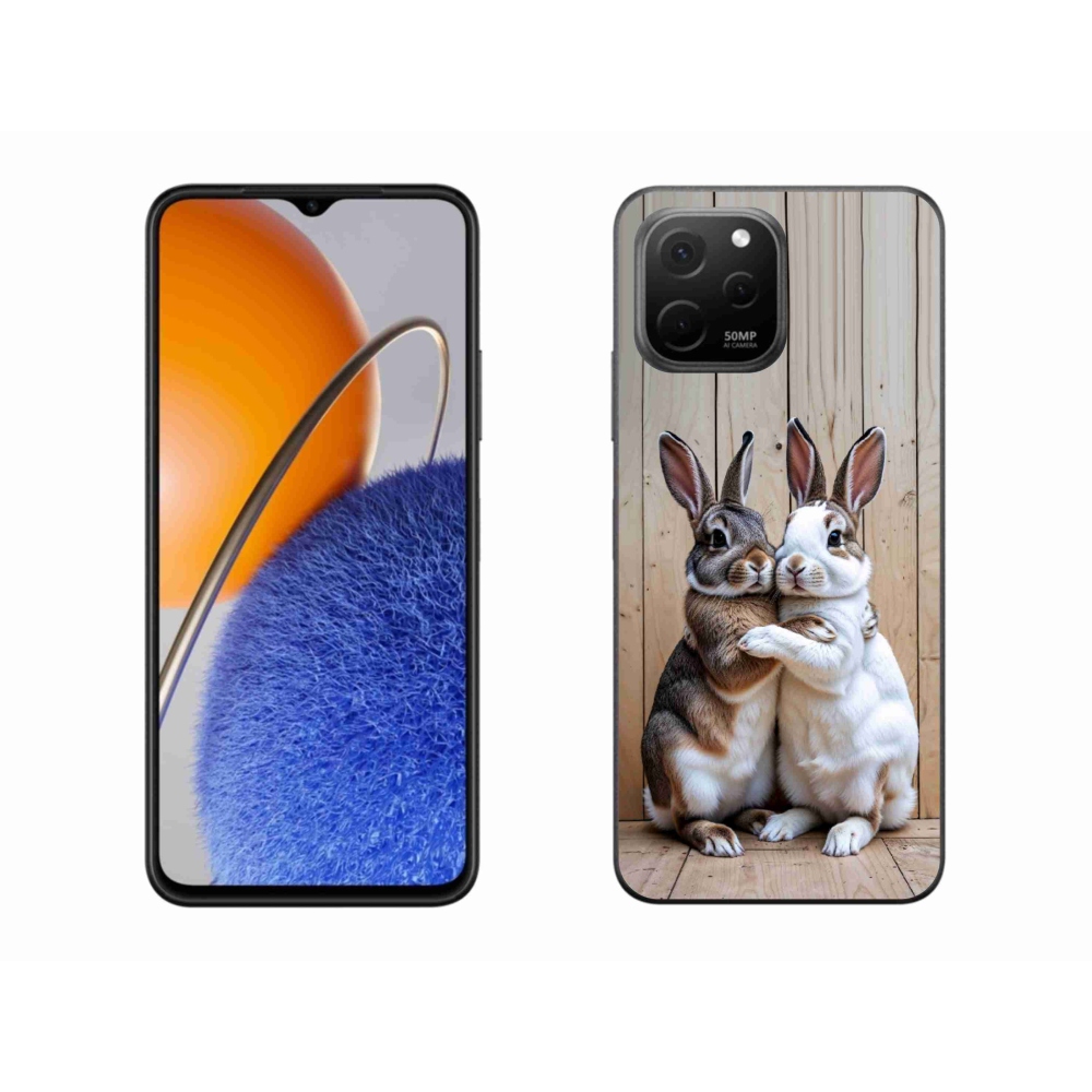 Gelový kryt mmCase na Huawei Nova Y61 - králičí pár