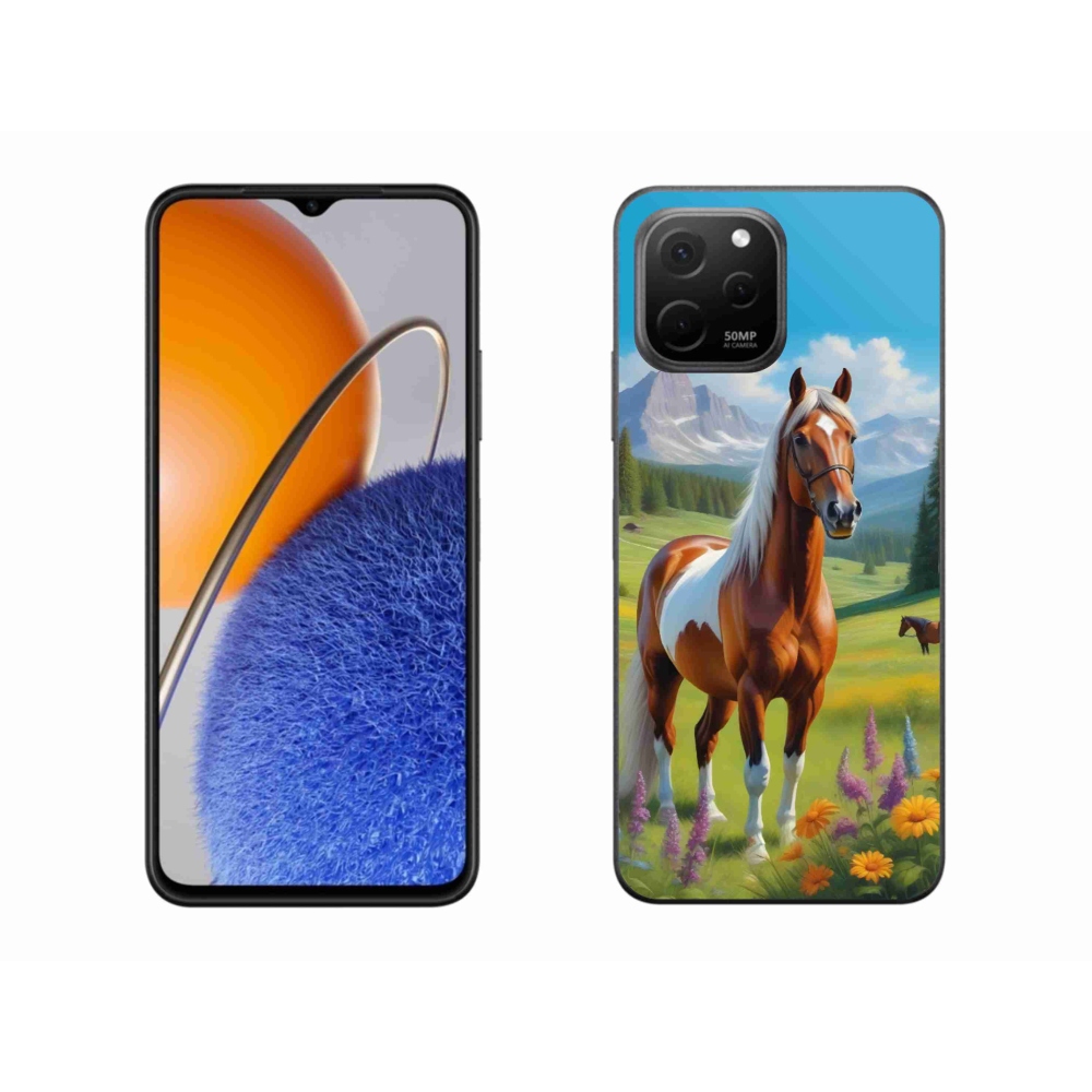 Gelový kryt mmCase na Huawei Nova Y61 - kůň na louce