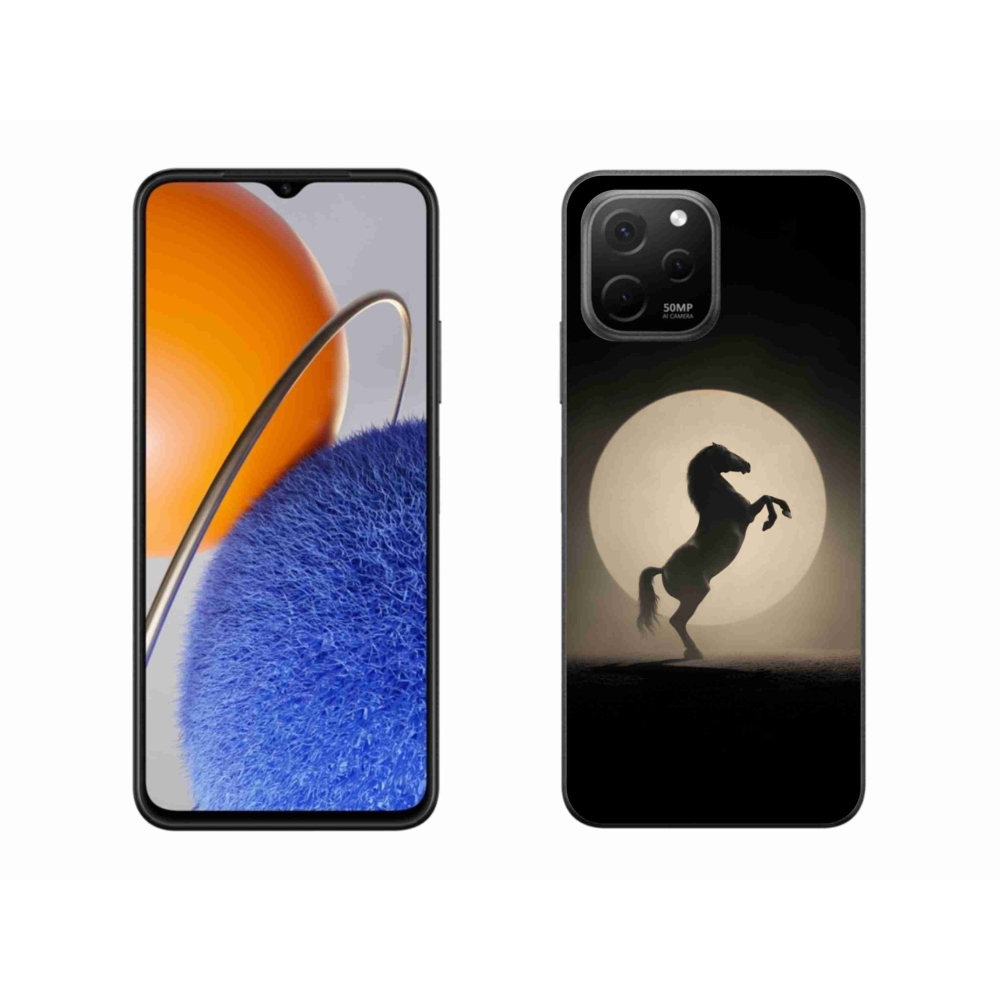 Gelový kryt mmCase na Huawei Nova Y61 - kůň v siluetě