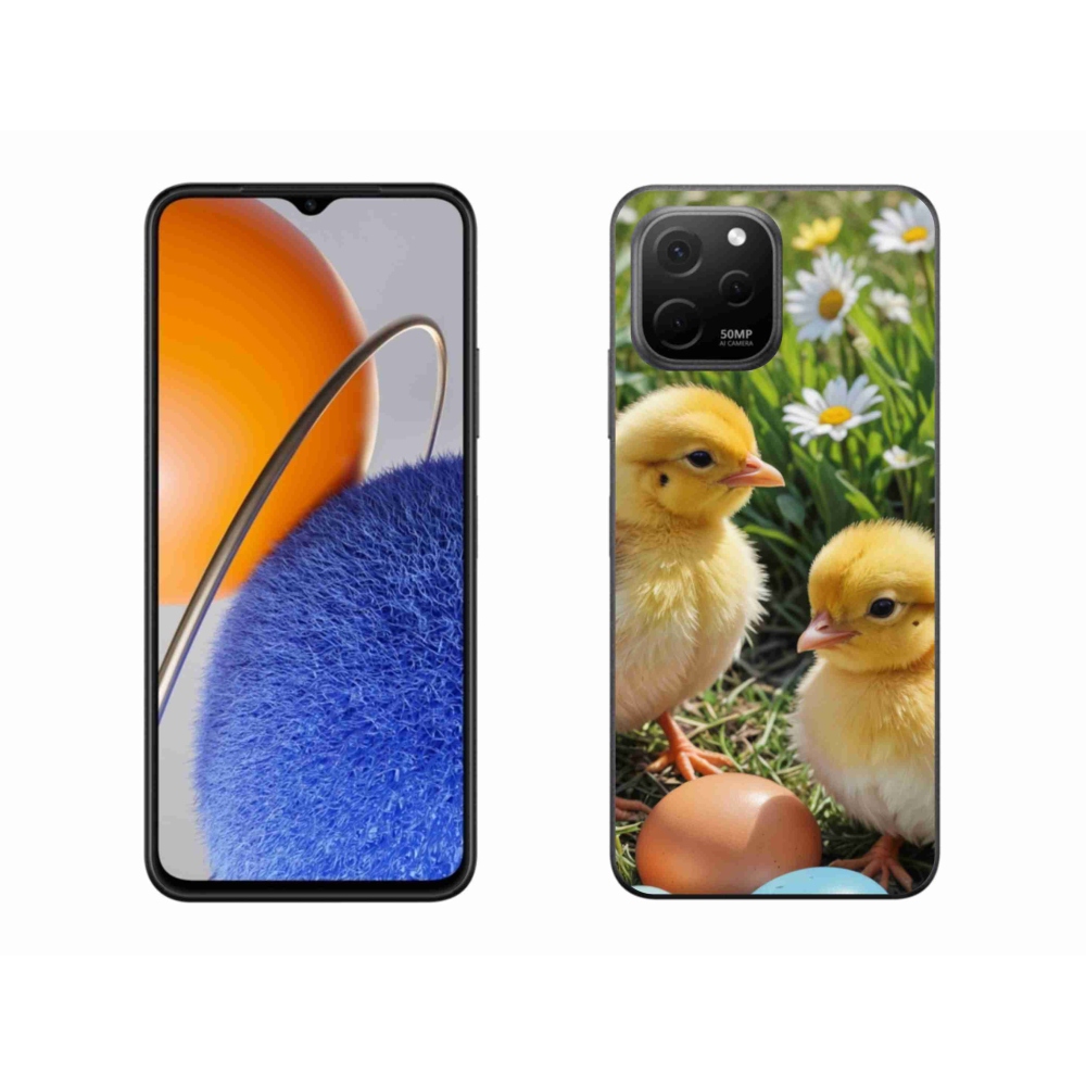 Gelový kryt mmCase na Huawei Nova Y61 - kuřátka