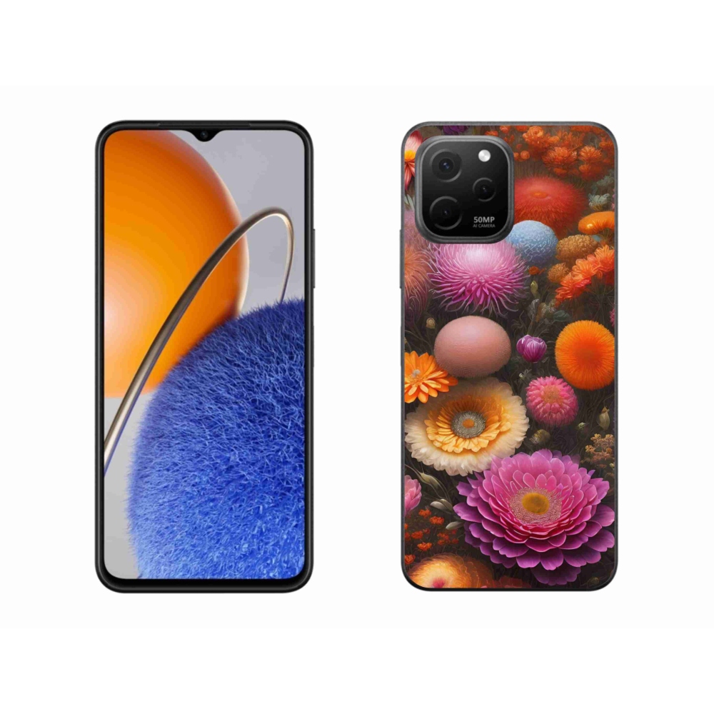 Gelový kryt mmCase na Huawei Nova Y61 - květinová kompozice