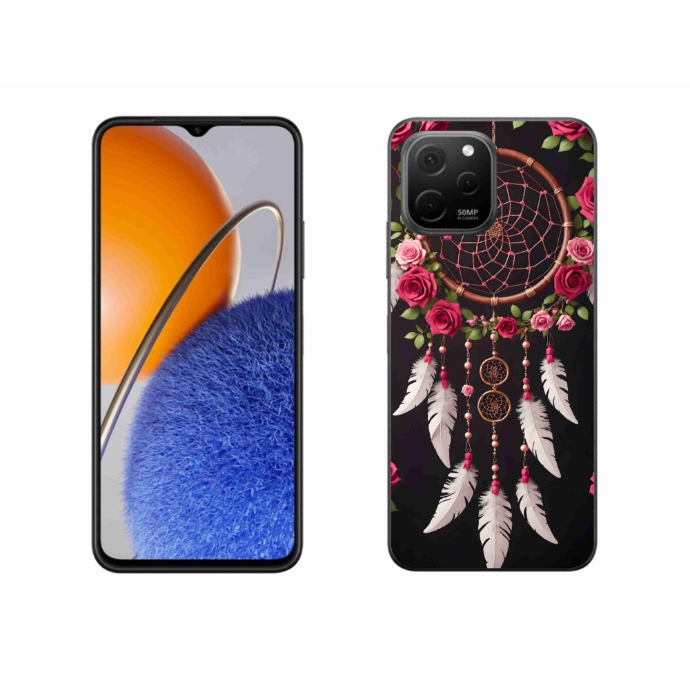Gelový kryt mmCase na Huawei Nova Y61 - lapač snů s růžemi