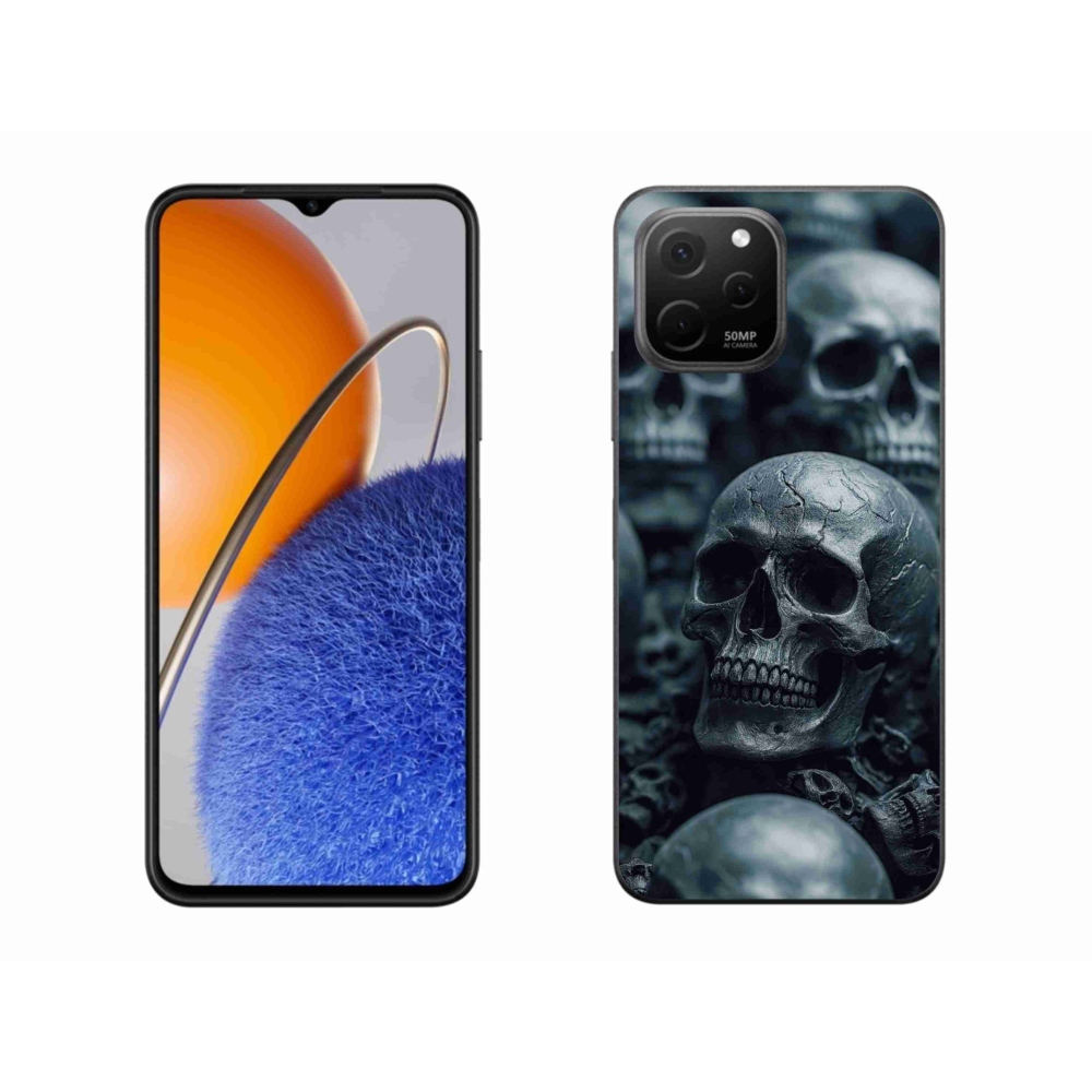 Gelový kryt mmCase na Huawei Nova Y61 - lebka 2