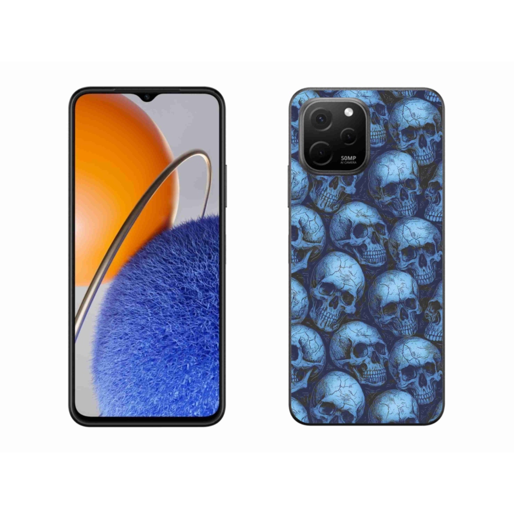 Gelový kryt mmCase na Huawei Nova Y61 - lebky
