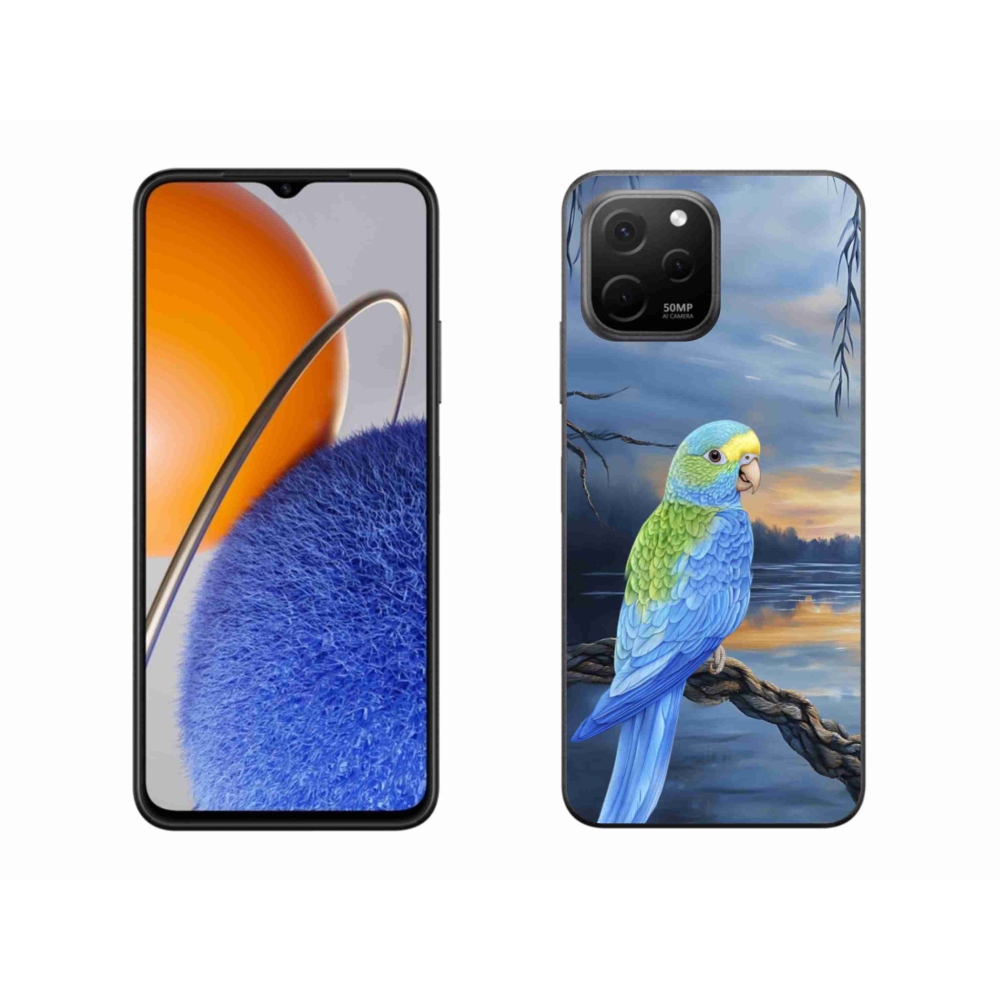 Gelový kryt mmCase na Huawei Nova Y61 - modrý papoušek