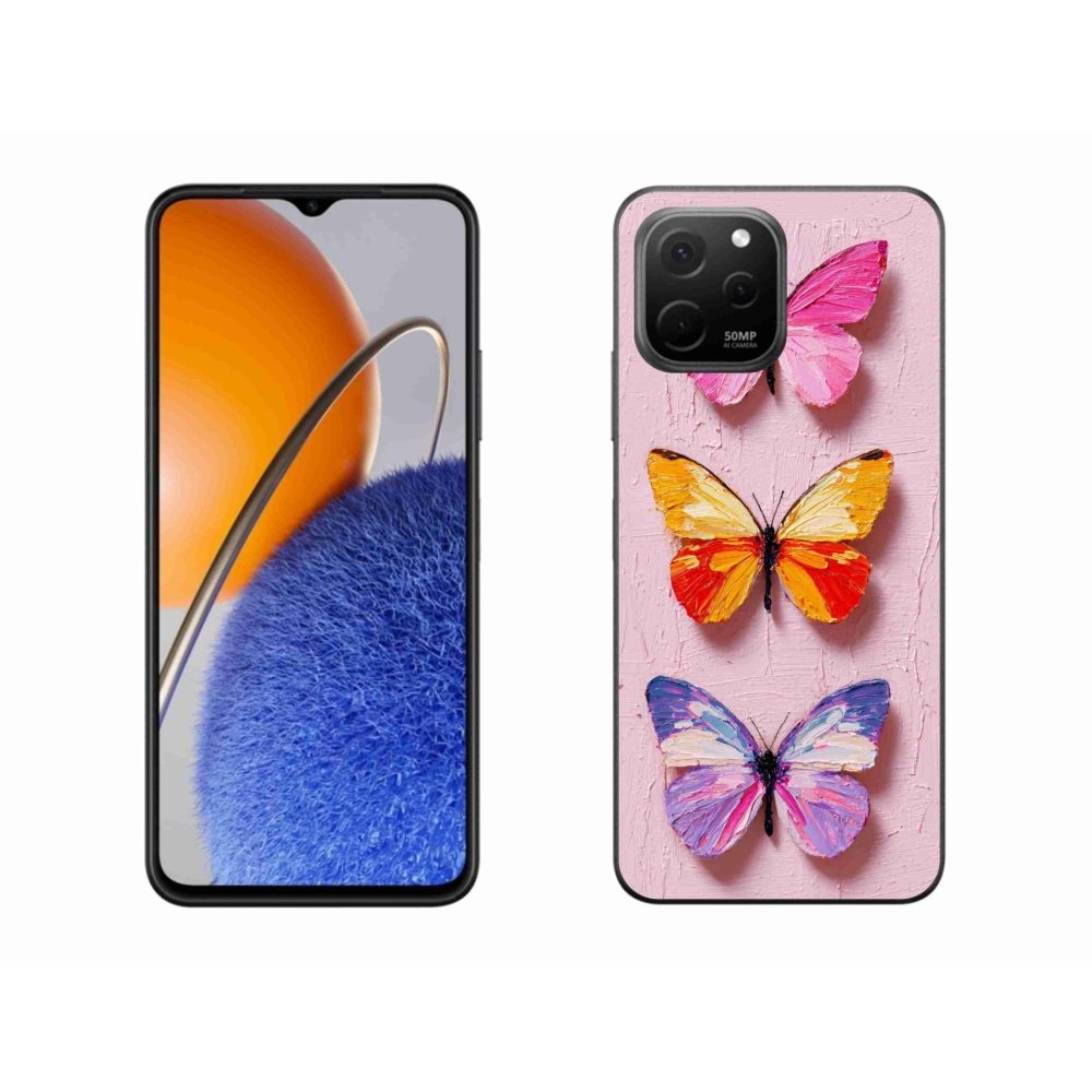 Gelový kryt mmCase na Huawei Nova Y61 - motýlí trojice