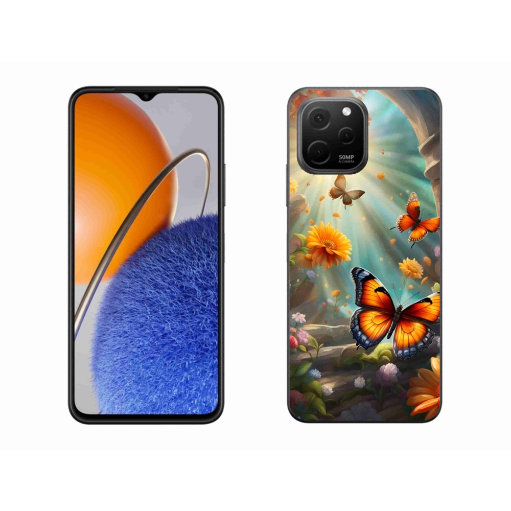 Gelový kryt mmCase na Huawei Nova Y61 - motýlí zahrada 2