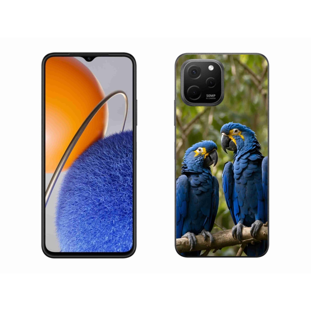Gelový kryt mmCase na Huawei Nova Y61 - papouščí duo
