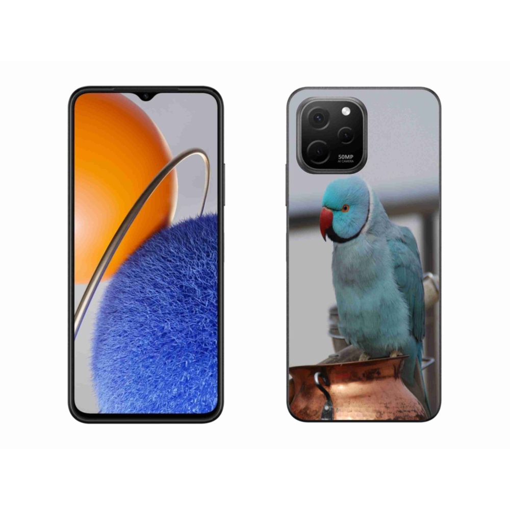Gelový kryt mmCase na Huawei Nova Y61 - papoušek alexandr modrý