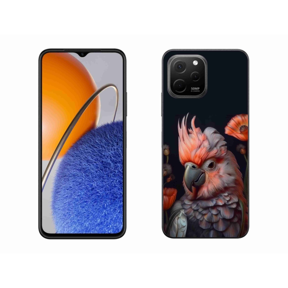 Gelový kryt mmCase na Huawei Nova Y61 - papoušek kakadu v barvách