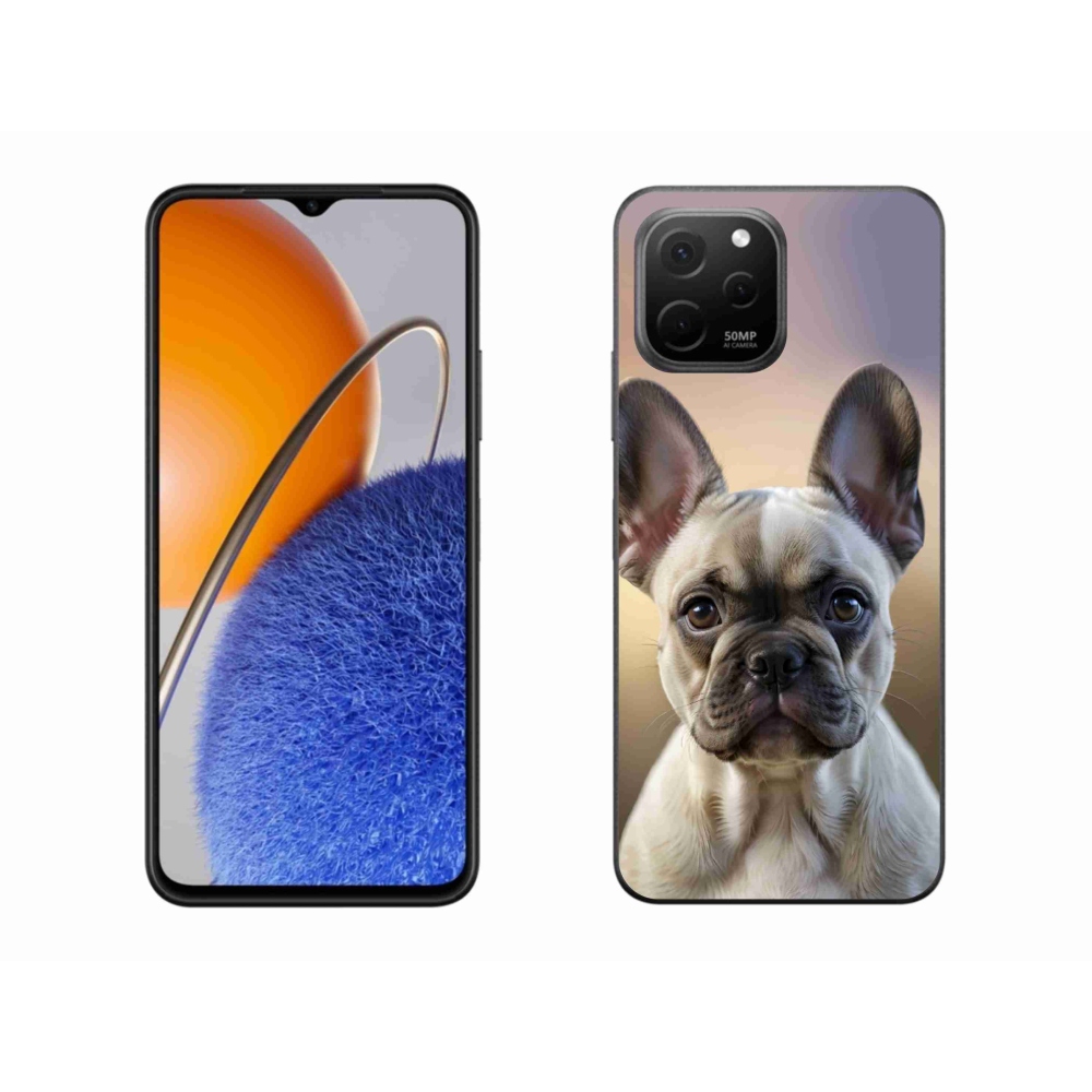 Gelový kryt mmCase na Huawei Nova Y61 - roztomilý francouzský buldoček