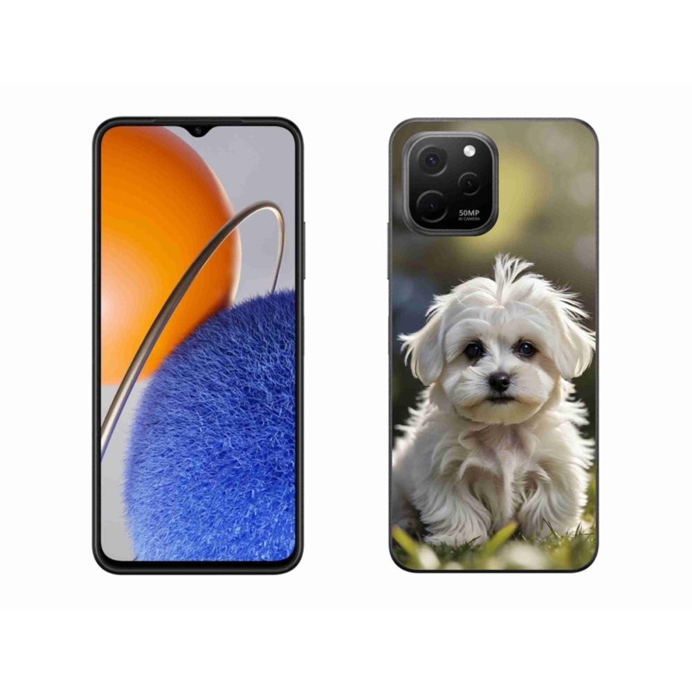 Gelový kryt mmCase na Huawei Nova Y61 - roztomilý maltézský psík