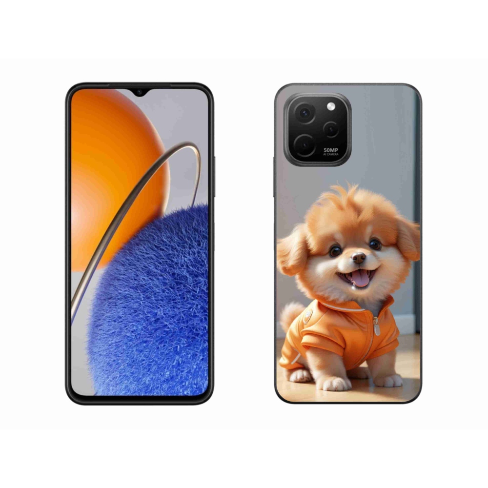Gelový kryt mmCase na Huawei Nova Y61 - roztomilý pomeranian v mikině