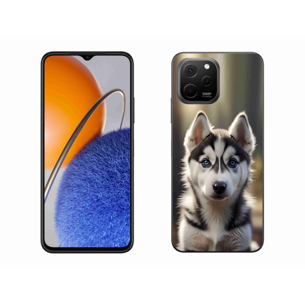 Gelový kryt mmCase na Huawei Nova Y61 - roztomilý sibiřský husky