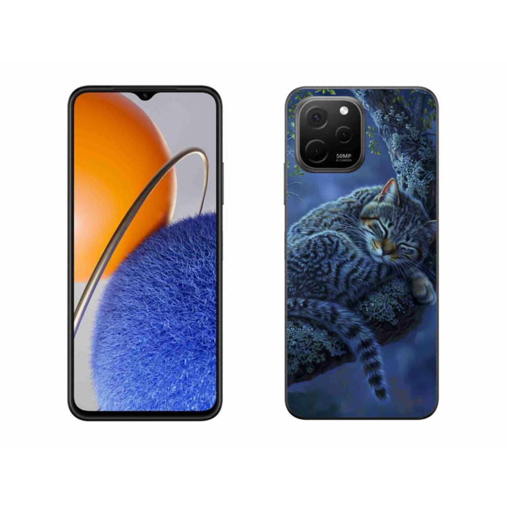 Gelový kryt mmCase na Huawei Nova Y61 - spící kočka
