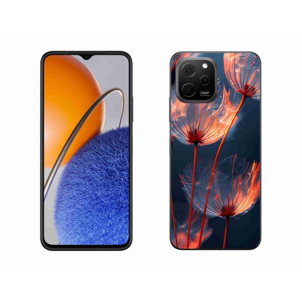 Gelový kryt mmCase na Huawei Nova Y61 - světélkující chmýří