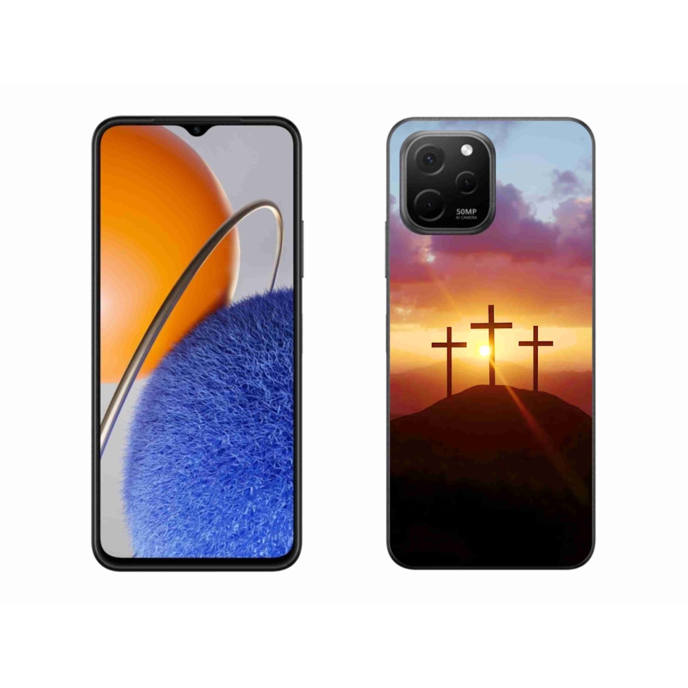 Gelový kryt mmCase na Huawei Nova Y61 - tři kříže