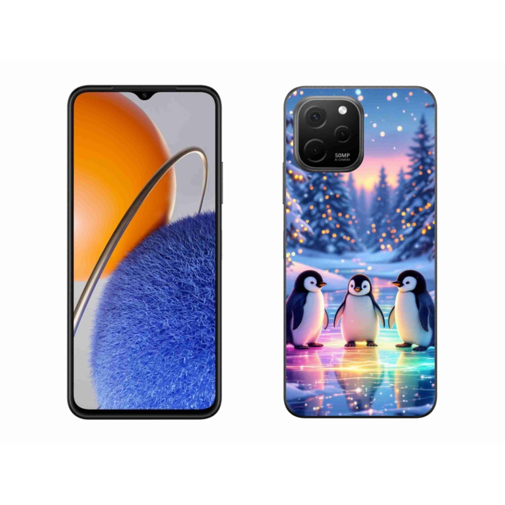 Gelový kryt mmCase na Huawei Nova Y61 - tučnáci