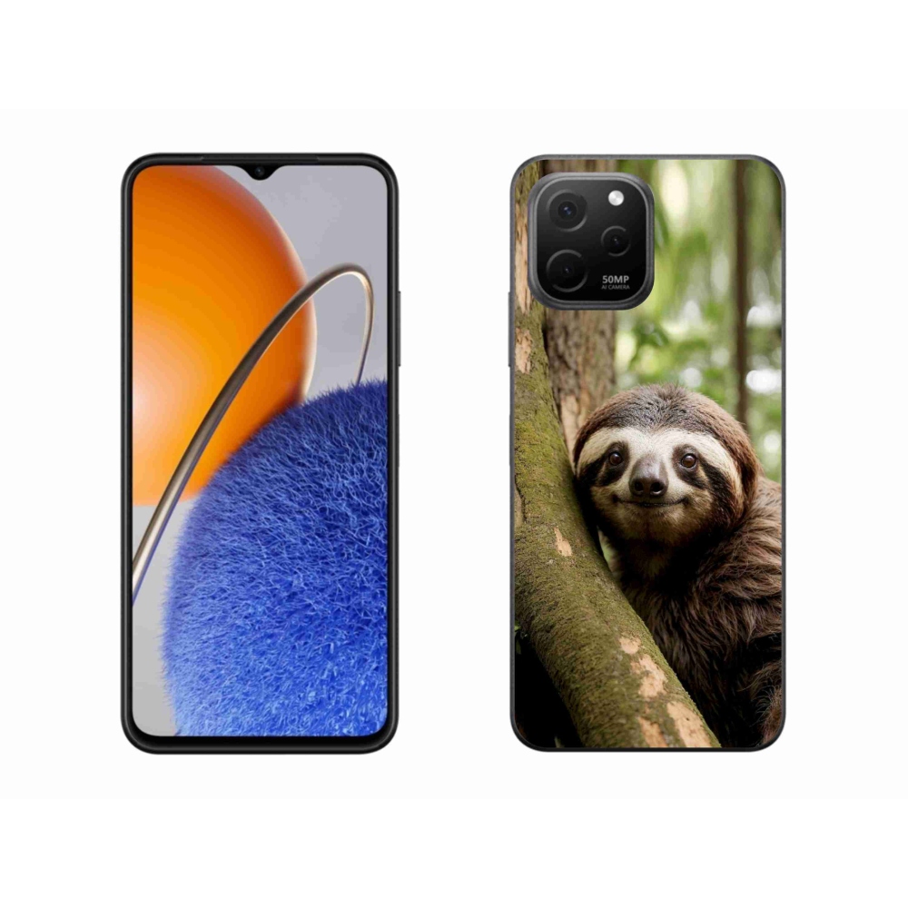 Gelový kryt mmCase na Huawei Nova Y61 - usměvavý lenochod